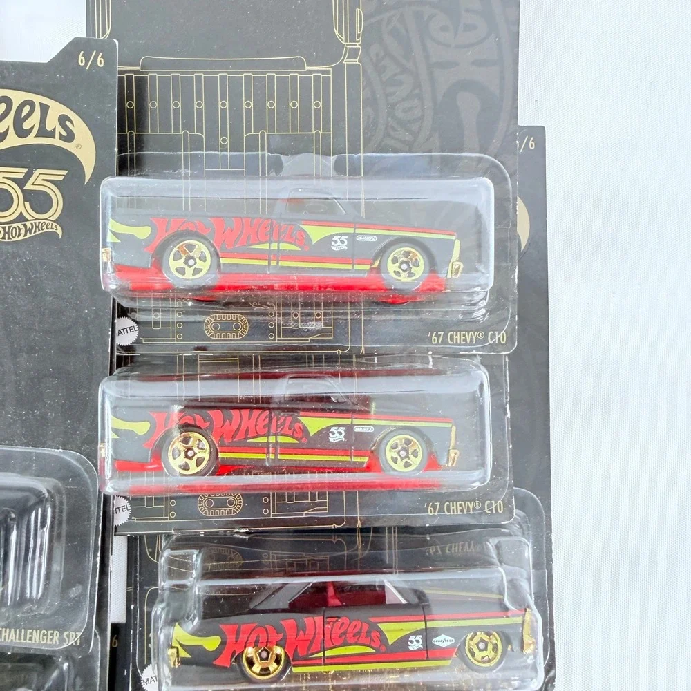16 Hot Wheels 55th Anniversary Black Gold Series BMW Porsche Dodge  Mattel